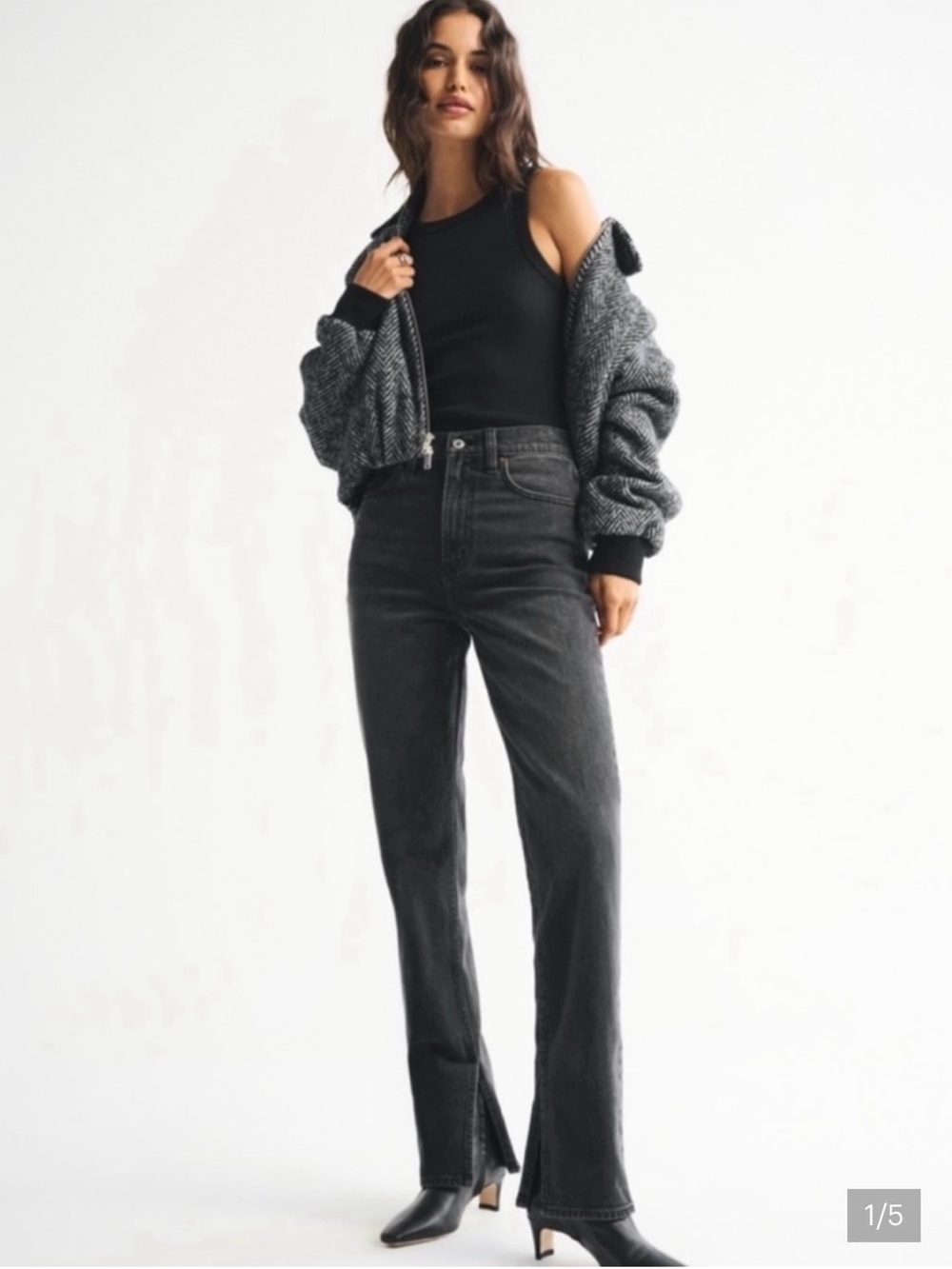 Abercrombie & Fitch The Ankle Straight Ultra High Rise Jean Sz 24/00R